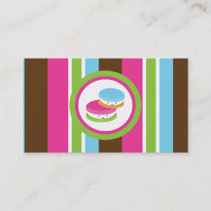 Colourful Bakery Macaroons Customer Loyalty Card