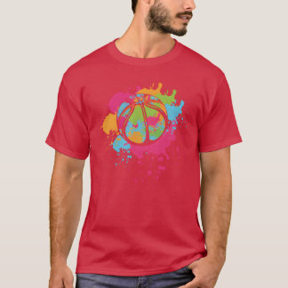 Colourful Ball Athlete Game Sport Basketball frien T-Shirt