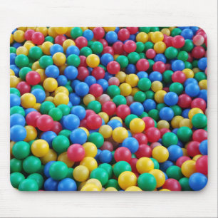 Colourful Ball Pit Balls Kids Play Mouse Mat