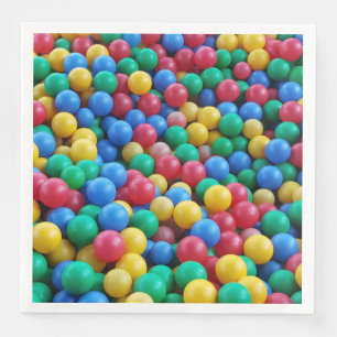 Colourful Ball Pit Balls Kids Play Napkin