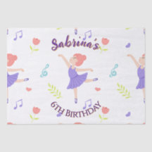 Colourful Ballerina Girls' Birthday Pattern