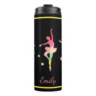 Colourful Ballet Themed Thermal Tumbler