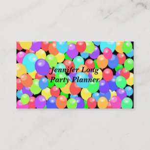 Colourful Balloon Abstract  Business Card