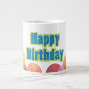 Colourful Balloon Birthday Large Coffee Mug
