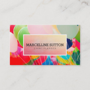 Colourful Balloon Business Card