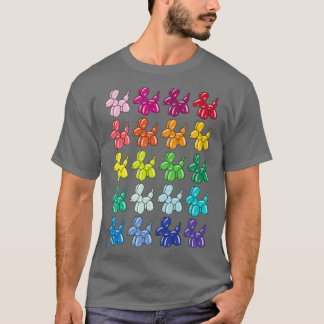 Colourful Balloon Dog  T-Shirt
