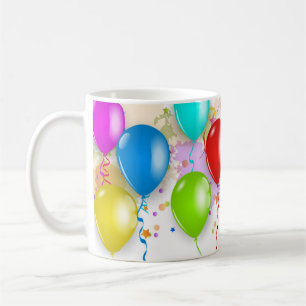 Colourful Balloon Mug - Customise