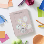 colourful balloon party cute monogram iPad cover<br><div class="desc">colourful party balloons with pastel backgrounds in different colours for you to choose from and your own monogram.</div>