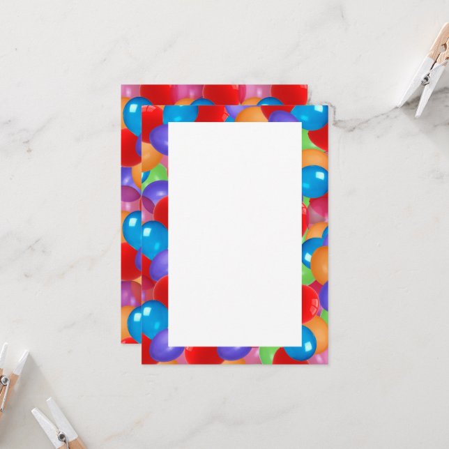 Colourful Balloons (Front/Back In Situ)