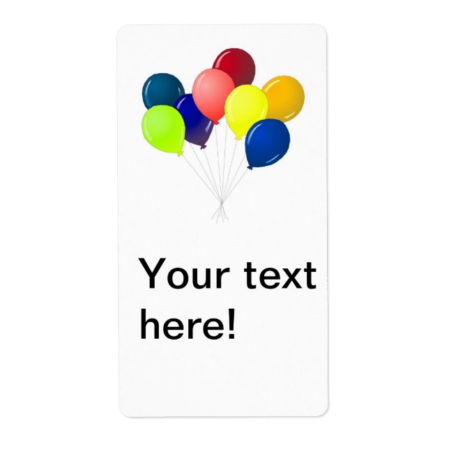 Colourful balloons (Front)