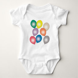 Colourful Balloons Baby Shirts