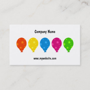 Colourful Balloons, Business Card