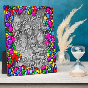 Colourful Balloons Create Your Own Photo Plaque