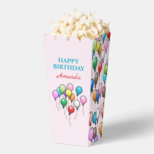 Colourful Balloons Favour Box (Popped)