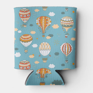 Colourful Balloons Festive Pattern Design Can Cooler