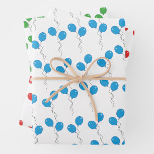 Colourful Balloons Happy Birthday Occasion Wrapping Paper Sheet
