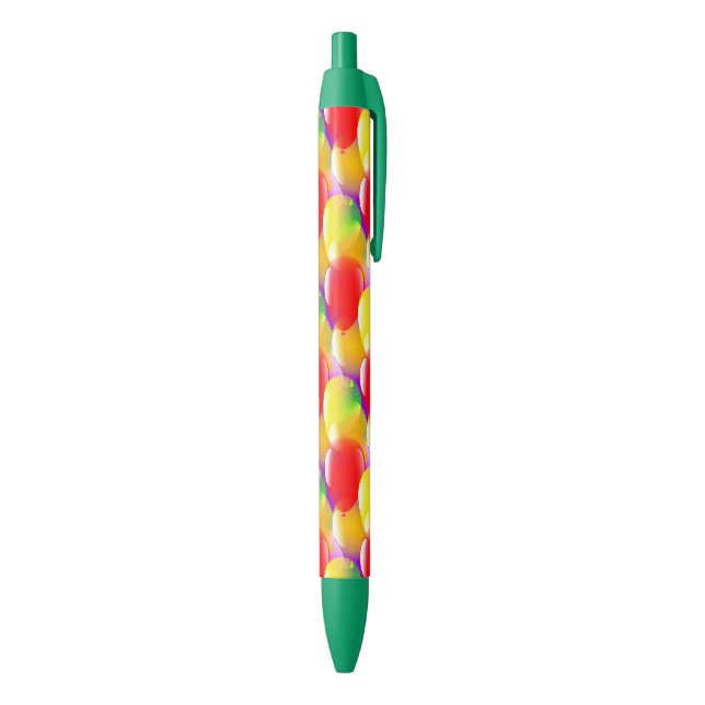 Colourful Balloons - Happy Party Blue Ink Pen (Bottom (Vertical))