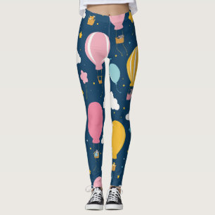 Colourful balloons leggings