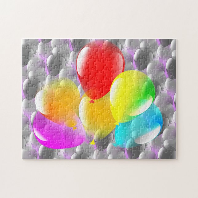 Colourful Balloons - Party Jigsaw Puzzle (Horizontal)