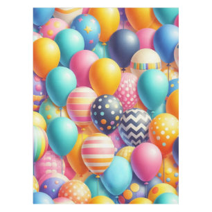 Colourful balloons pattern tablecloth