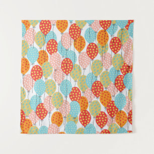 Colourful Balloons Variety Seamless Pattern Tapestry