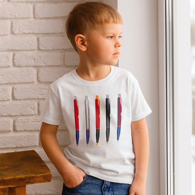 Colourful Ballpoint Pen Set T-Shirt (Creator Uploaded)