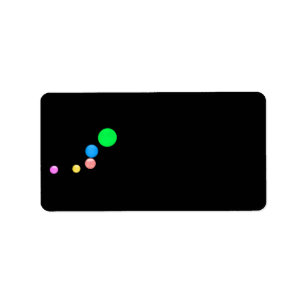 Colourful Balls Address Label