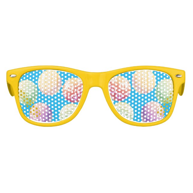 Colourful Balls Customisable  Kids Sunglasses (Front)