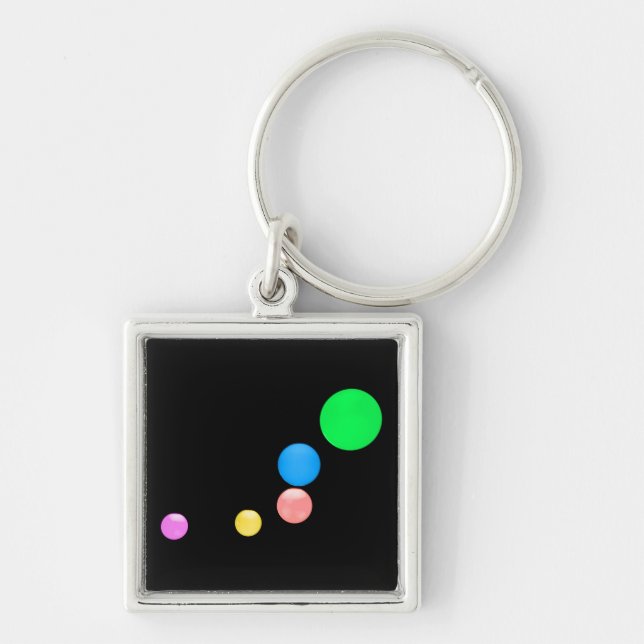 Colourful Balls Key Ring (Front)