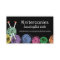 Colourful balls of yarn knitting needles biz cards