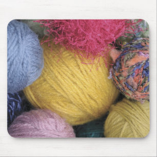 Colourful Balls of Yarn Mouse Mat