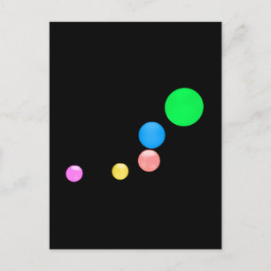 Colourful Balls Postcard