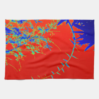 Colourful Bamboo Wave  Tea Towel