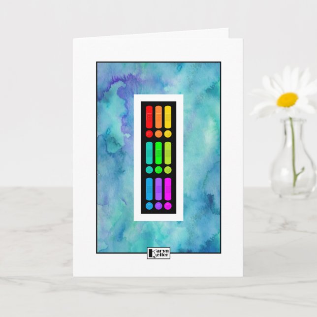 Colourful Band-Aids Watercolor Get Well card (Small Plant)