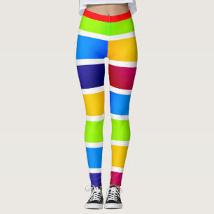 Colourful Bands Mardi Gras Festive Leggings