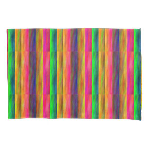 colourful bands pillowcase