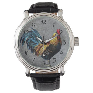 Colourful Bantam Rooster Watch