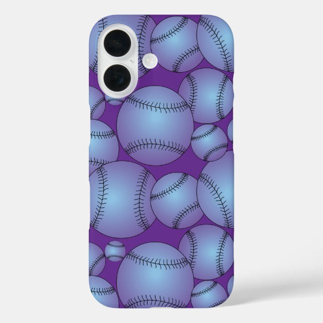 Colourful Baseballs Pattern Case-Mate iPhone Case (Back)