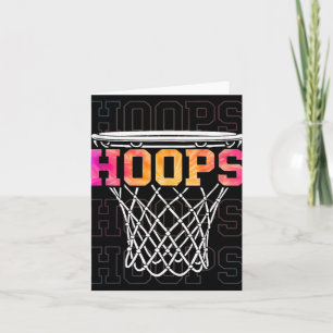 Colourful Basketball Hoop Men &amp; Women Hoops Gi Card