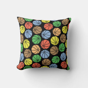 Colourful Basketball Pattern Cushion