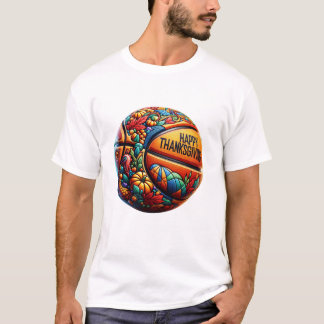 Colourful Basketball Player Happy T-Shirt