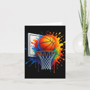 Colourful Basketball Street Style With Graffiti Dr Card