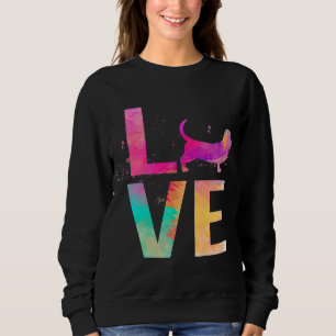 Colourful Basset Hound Dog Mum Gifts Basset Hound Sweatshirt