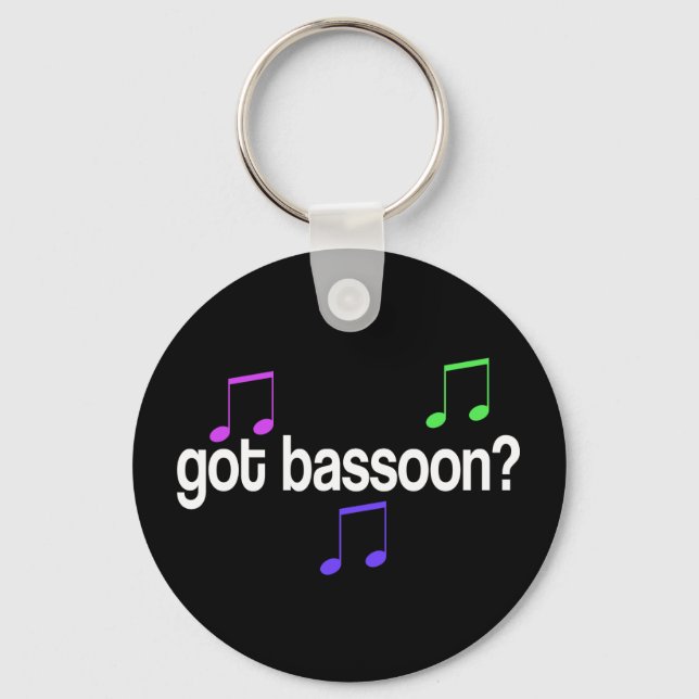 Colourful Bassoon Key Ring (Front)