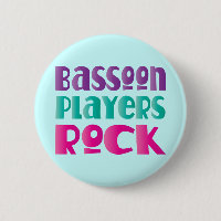 Colourful Bassoon Players Rock Music Gift