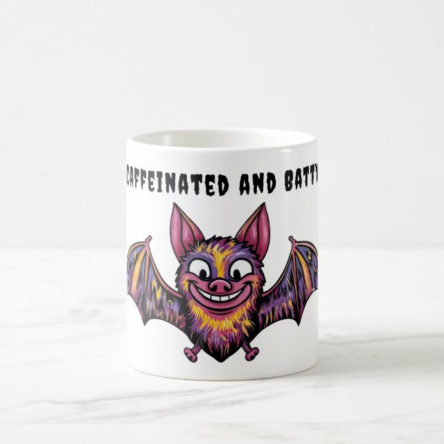 Colourful Bat Coffee Mug (Center)