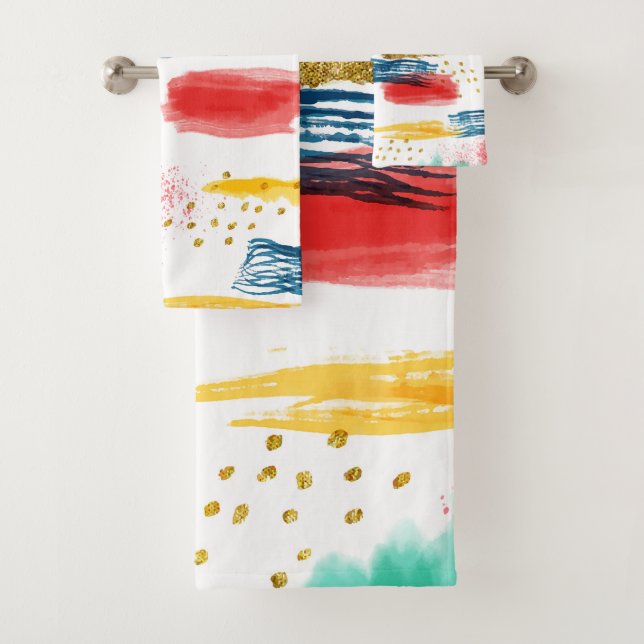 Colourful Bath Towel Set (Insitu)