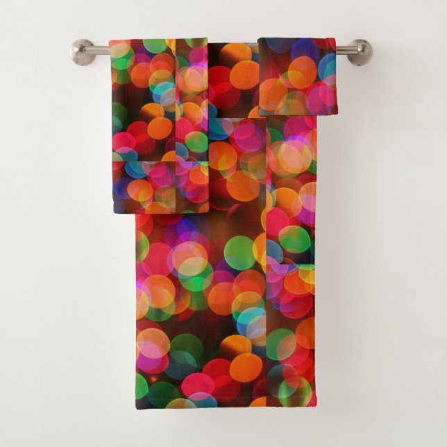 Colourful Bath Towel Set Kids Bathroom Towels (Insitu)