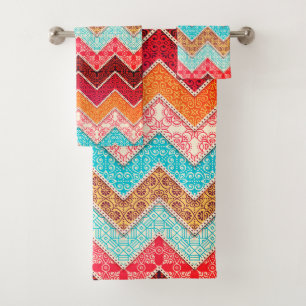 Colourful Bath Towels Set