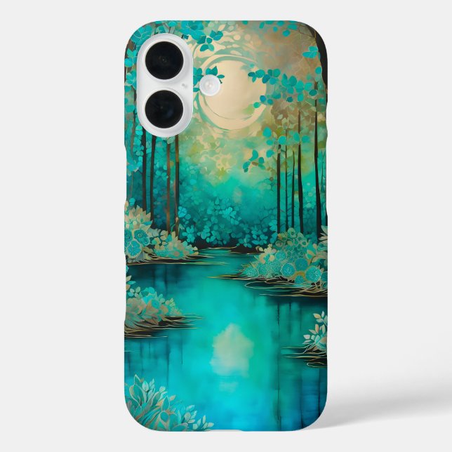 Colourful Batik Forest Art iPhone Case (Back)